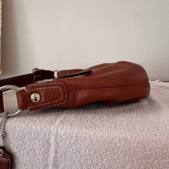 Coach Brown Leather Shoulder Bag - Picture 6 of 14